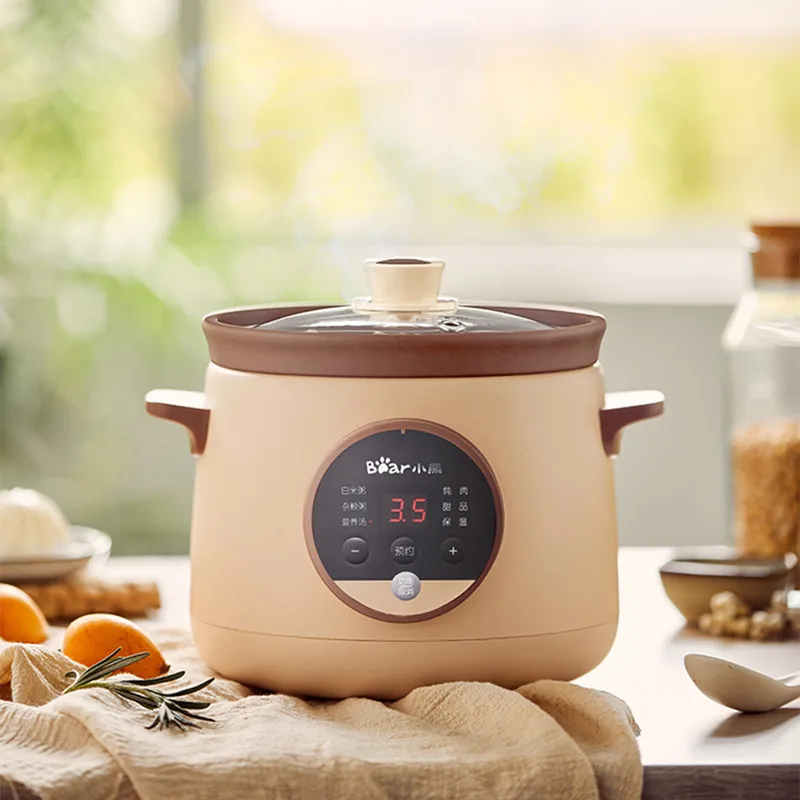 

Electric Stew Pot Household Stew Cup Purple Clay Pot Ceramic Soup Plug Automatic Small Porridge Pot