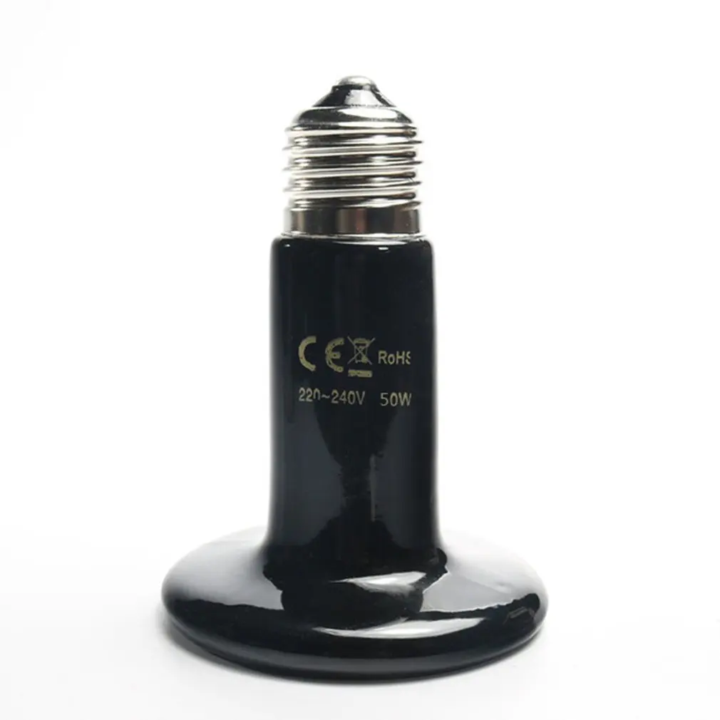 

Pet Ceramic Heating Lamp 25W 50W 75W 100W 150W 200W IR Heat Emitter Bulb 220-240V Turtle Snake Lizard Heater Lamp