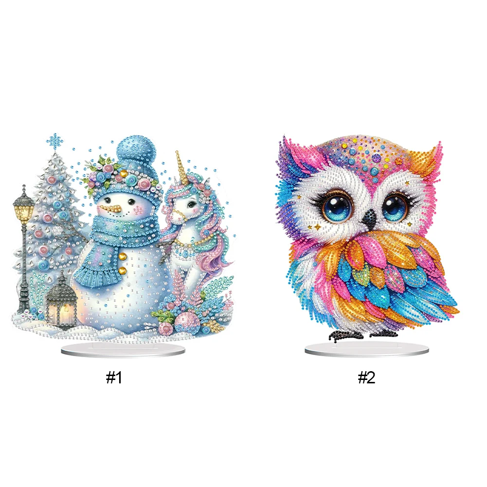 Акриловый милый снеговик специальной формы сова настольная роспись наборы