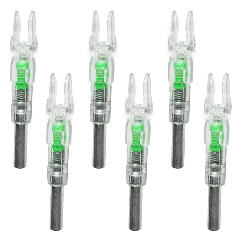 

JIANZD 6PCS LED Lighted Nocks Fit 6.2Mm Lighted Nocks Lighted Archery Nocks For Outdoor Archery Hunting