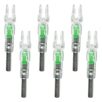 jianzd 6pcs led lighted nocks fit 6 2mm lighted nocks lighted archery nocks for outdoor archery hunting