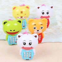 2022 cartoon music phone baby toys educational early learning toy mobile telephone gift for kids children with led light