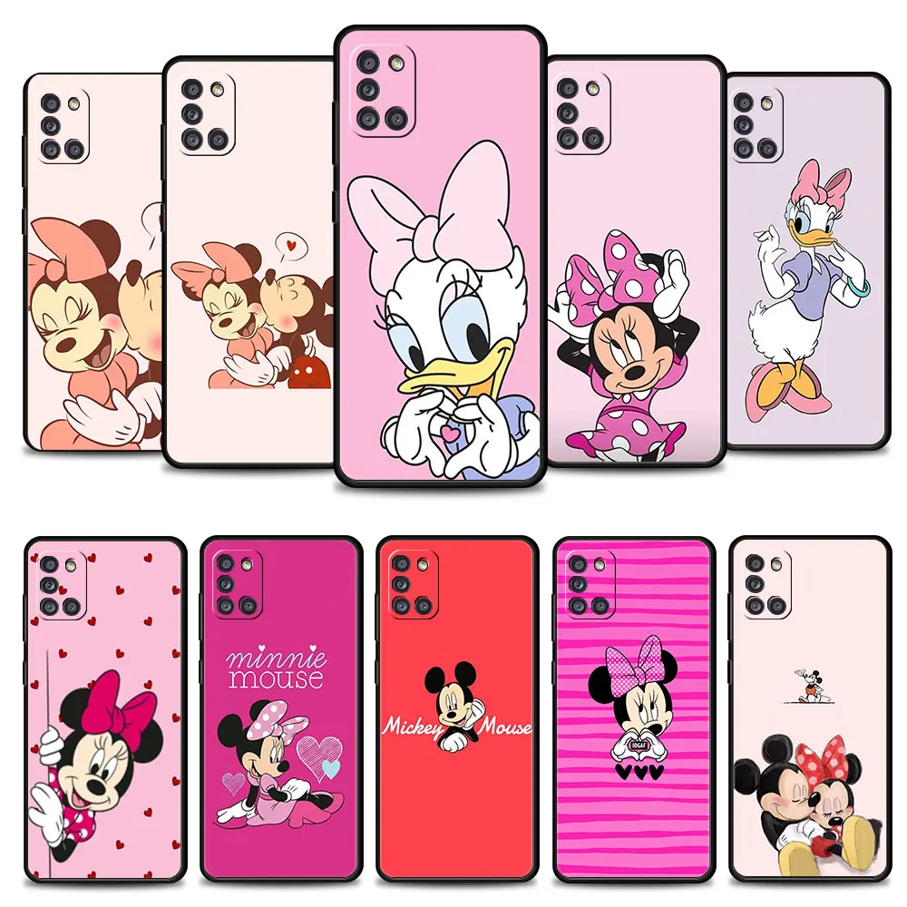 

Phone Case For Samsung Galaxy A12 A02s A52 A71 A51 A21s A72 A31 A41 A32 4G TPU Disney Love Mickey Minnie Mouse and Daisy Duck