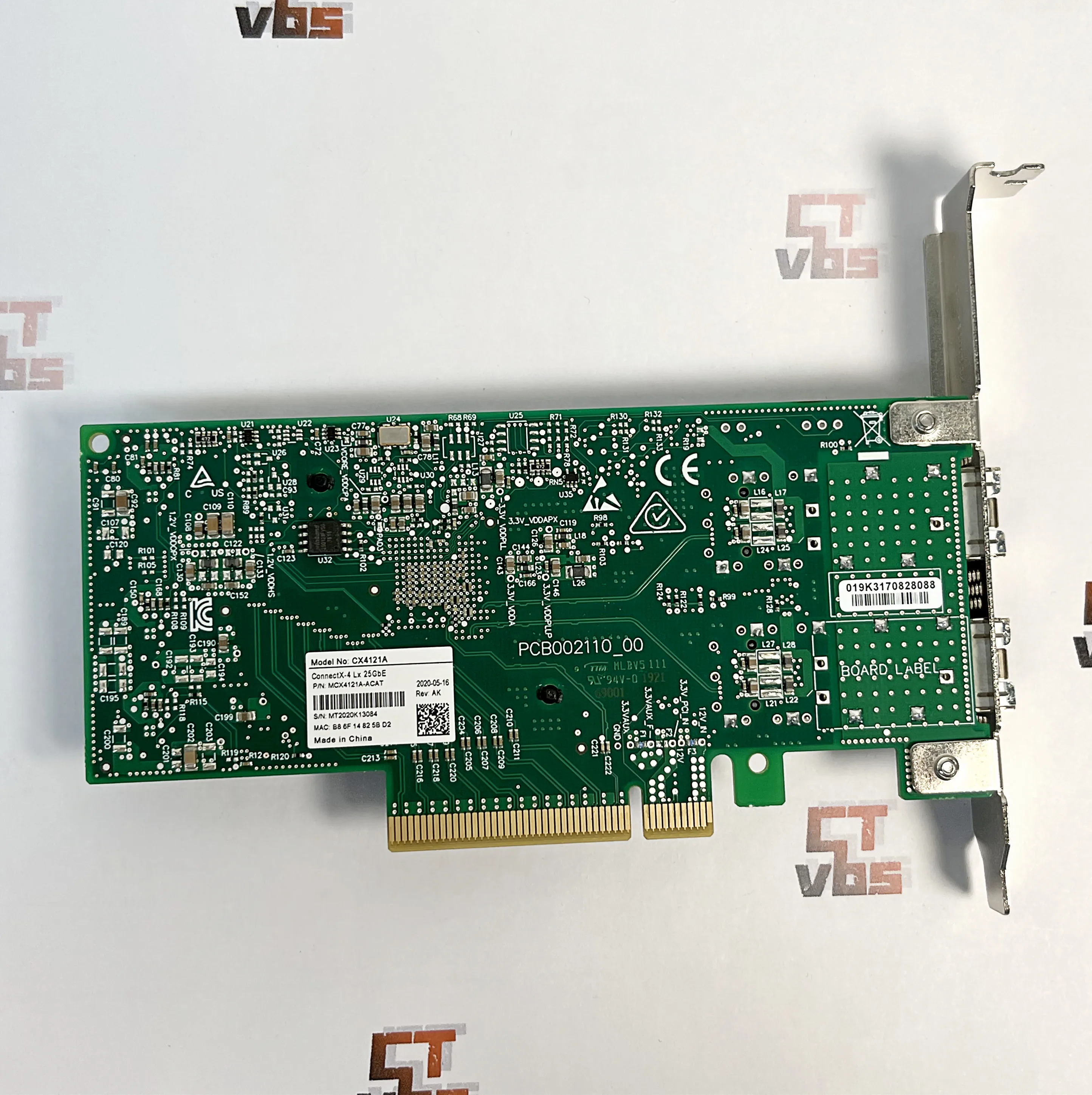 Mellanox CX4121A MCX4121A-ACAT ConnectX-4 25Gigabit Ethernet ADAPTER CARD PCIE