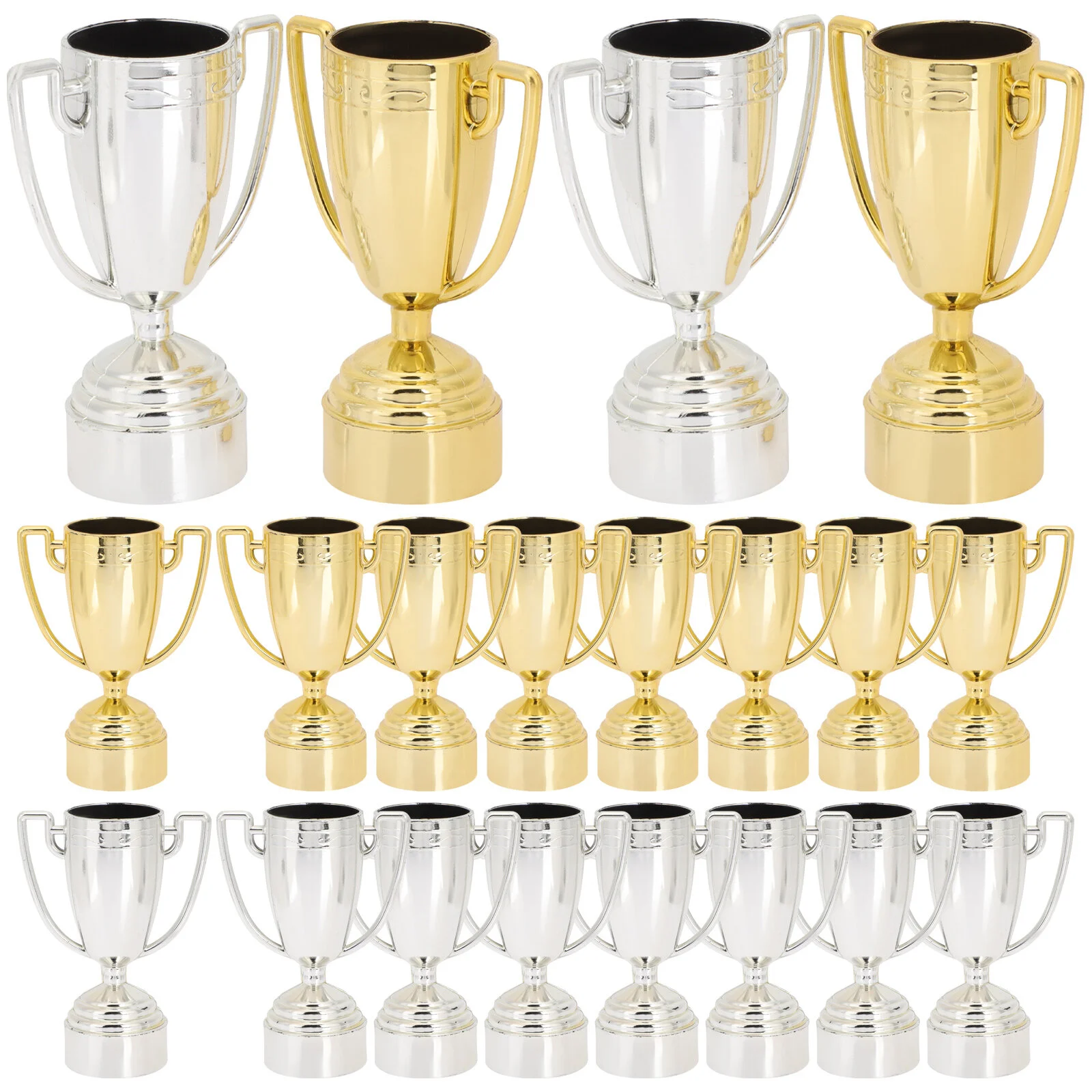 

20 Pcs Lombardy Plastic Trophies Trophy Model Ornament Miniature Toy Plastic Cup Children Kids Awards And Trophies Party