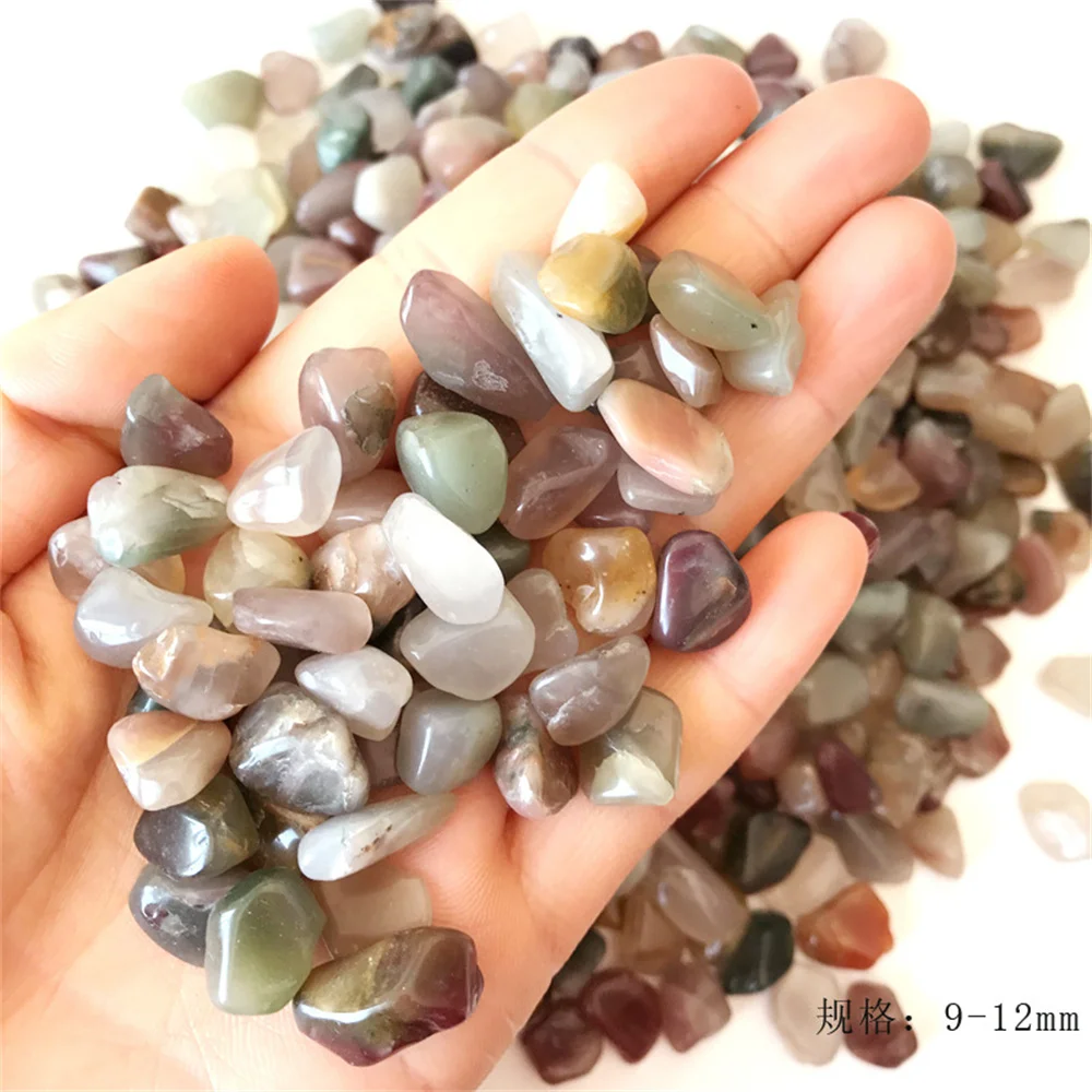 500 г натуральный камень гравий красочный агат искусственный минерал драгоценный