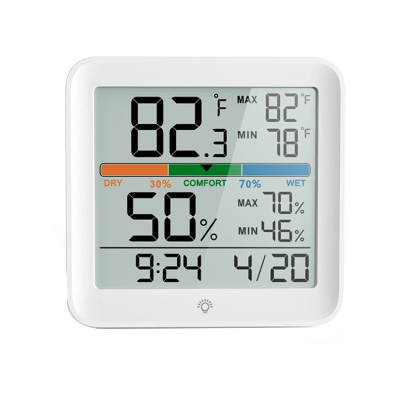

Temperature Humidity Sensor Clock Backlight Digital Temperature Monitor Home Life High-Precision Sensor For Home