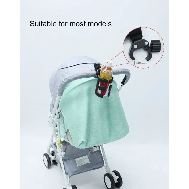 Baby Stroller Cup Holder Universal 360 Rotatable Drink Bottle Rack for Pram Pushchair Wheelchair Accessories D08C