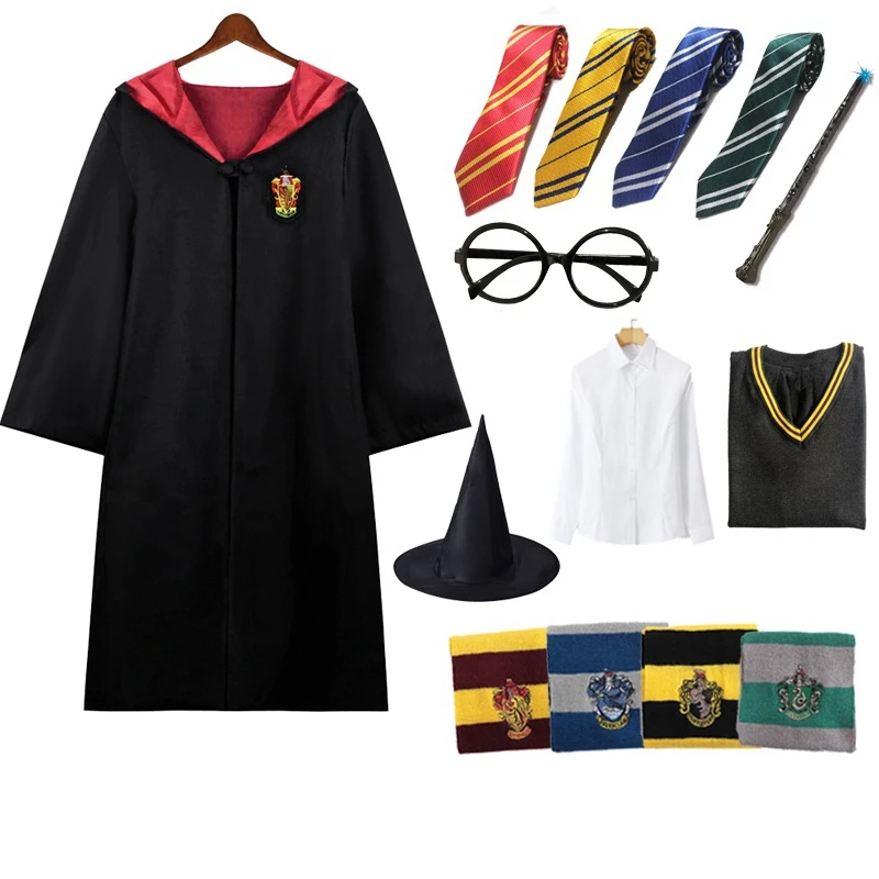Накидка Хогвартс косплей футболка Квиддич галстук Гермиона короткая юбка