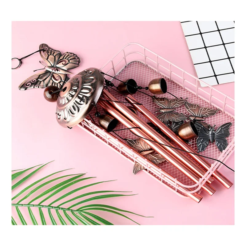 

Металлическая Ретро Бабочка черепаха железная искусство колокольчики ветра украшение для дома двора медная уличная подвесная бабочка с животными