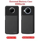 Противоударный чехол для аккумулятора для Xiaomi Redmi Note 9 Pro, чехол для аккумулятора, внешний аккумулятор, чехол для зарядки Redmi Note 9T