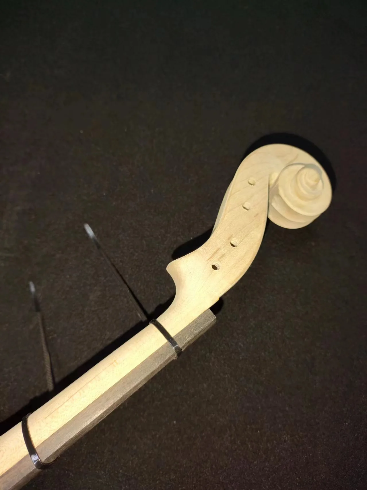 1 шт. качественная нелакированная скрипка с кленовой основой и отверстием для ели