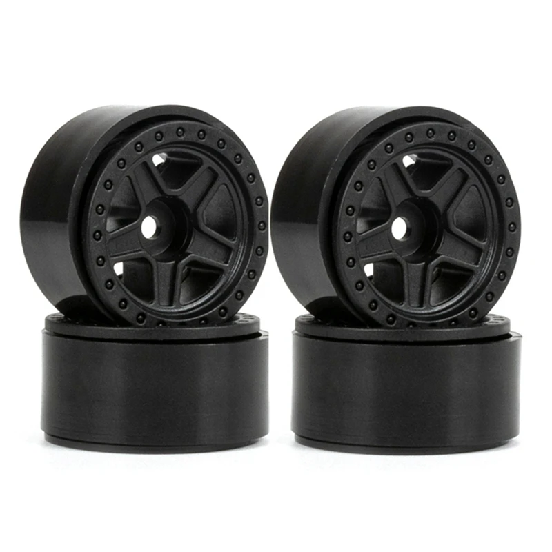 

4PCS 1.0 Inch Nylon 5-Spokes Beadlock Wheel Rims For 1/24 RC Crawler Car Axial SCX24 FMS FCX24 Enduro24 Upgrades Parts