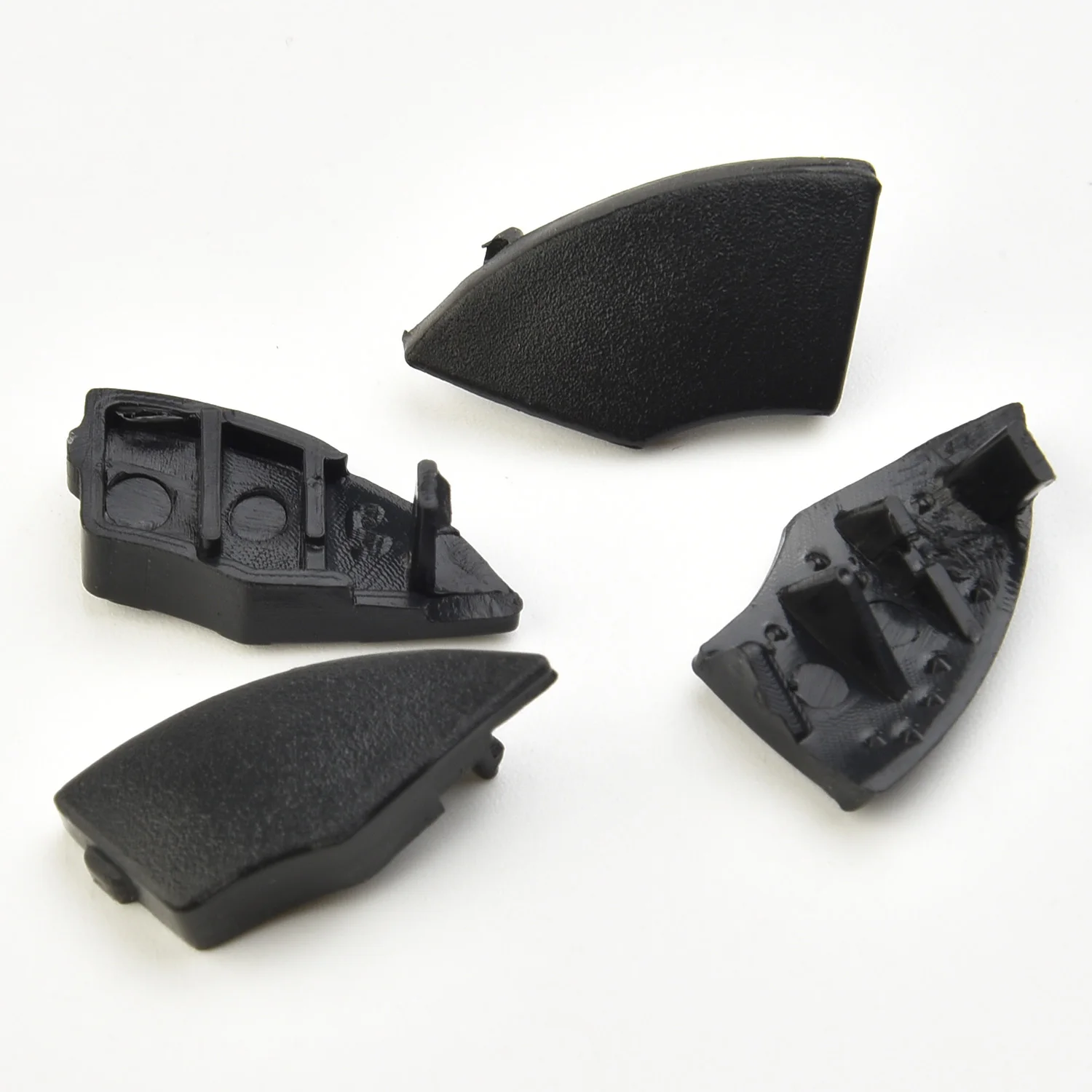 4Pcs Car Radio Cd Button Trim Mold Cover Removal Per Fiat 500 Single Select Cd Button Nero/Beige Accessori Per Auto Decorazione