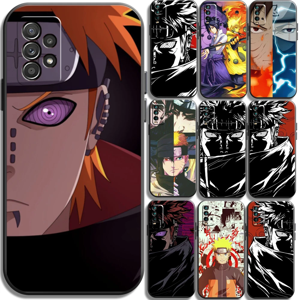 

Naruto Sasuke Cartoon Phone Cases For Xiaomi Redmi Note 10 10S 10 Pro POCO F3 GT X3 GT M3 Pro X3 NFC Soft TPU Back Cover Coque