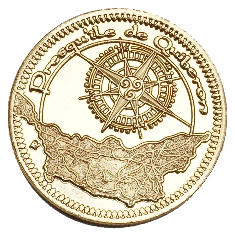 

Золотая копия монеты в памятные, копии монет, картины Святого Павла и микелона, французские зарубежные силы