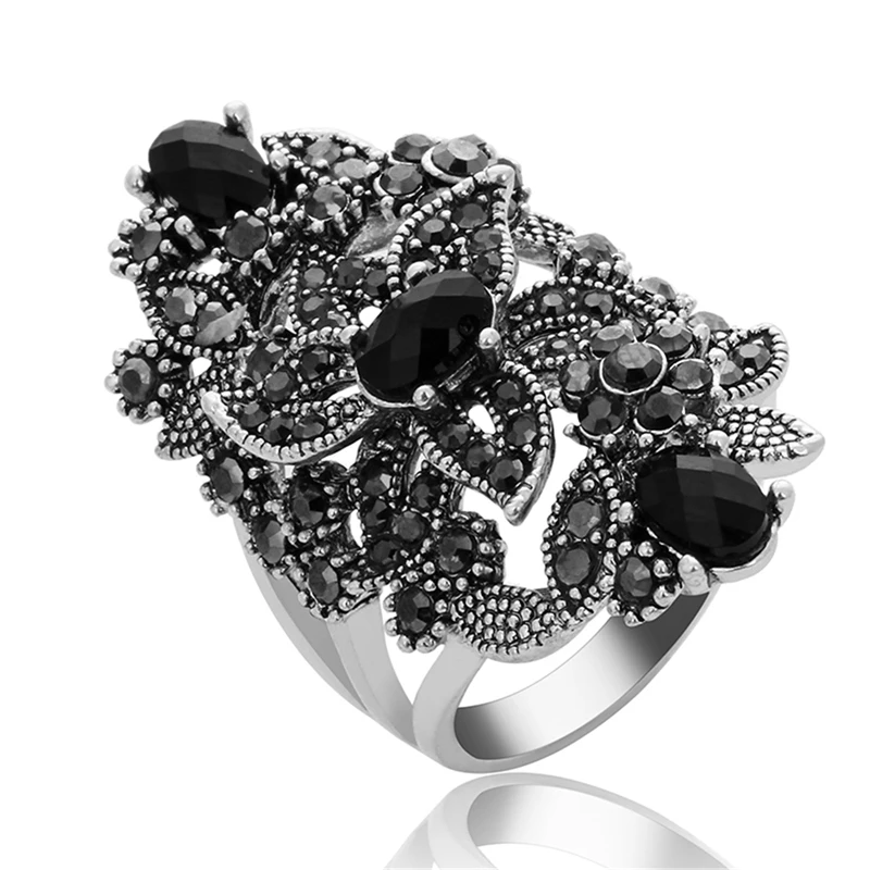 Кольцо с розой Ajojewel из цинкового сплава — фото товара