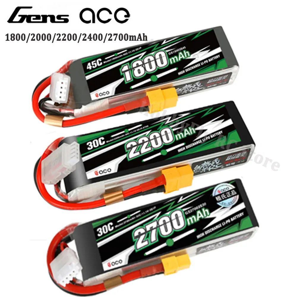 Литий-полимерный аккумулятор Gens ACE 1800/2000/2200/2400 мАч 2S 3S 4S 6S 2700 в 7 4 В 11 1 14 8 20C 30C 45C с