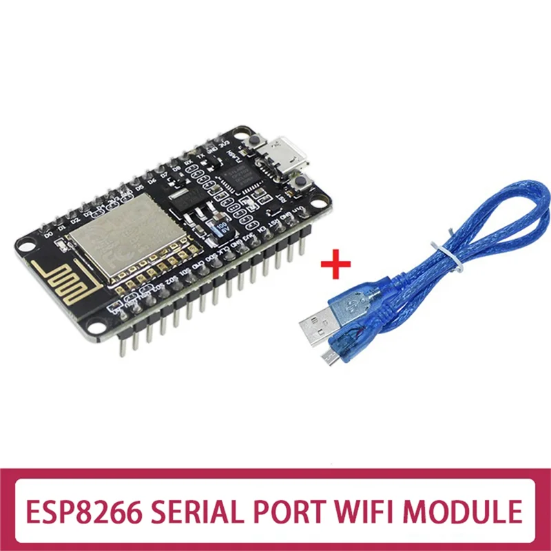 ESP8266 CP2102 Макетная плата + USB-кабель ESP-12E MCU Nodecu Lua V3 Плата разработки Интернета вещей