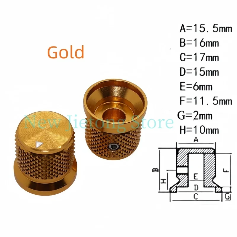 1 шт. 17x16 мм потенциометр из алюминиевого сплава крышка управления громкость