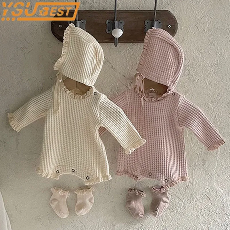 

Детский однотонный комбинезон, с длинным рукавом