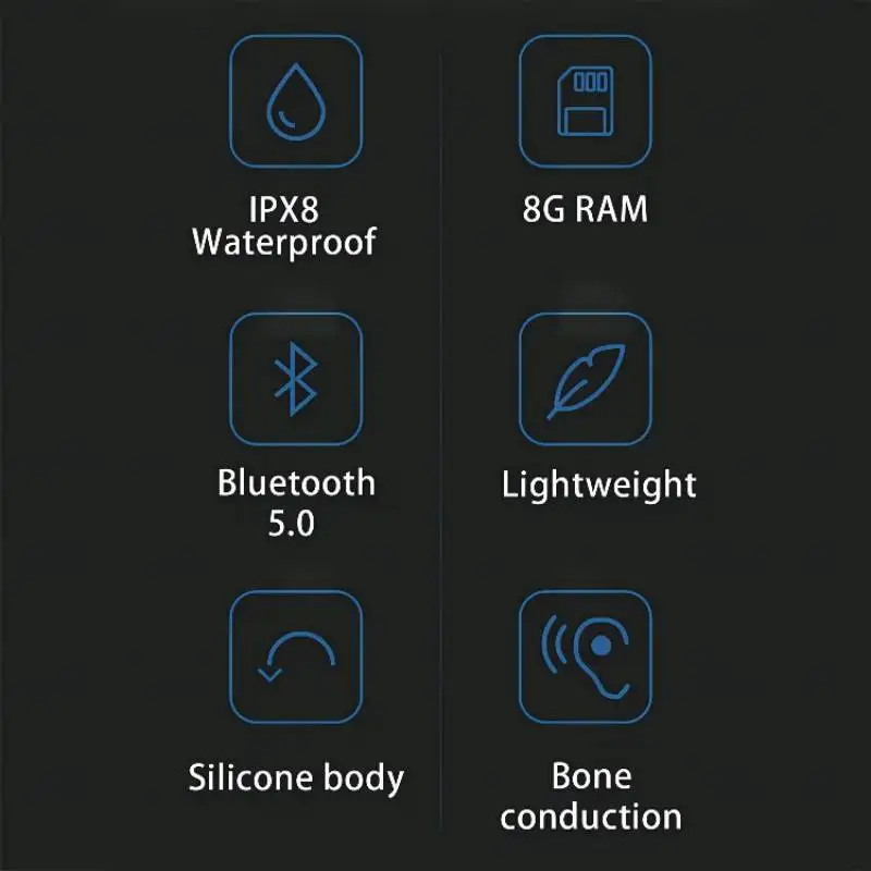 Беспроводные Bluetooth наушники X18 Pro уличные стереонаушники с костной проводимостью