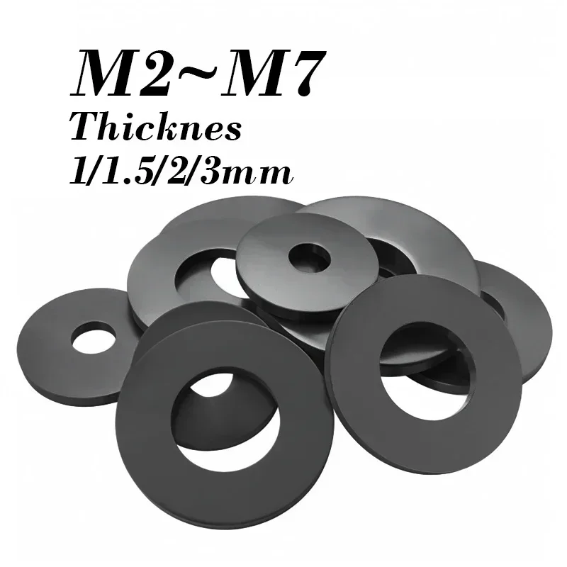 Черные резиновые плоские шайбы M2 M2.5 M3 M4 M5 M6 M7 | AliExpress