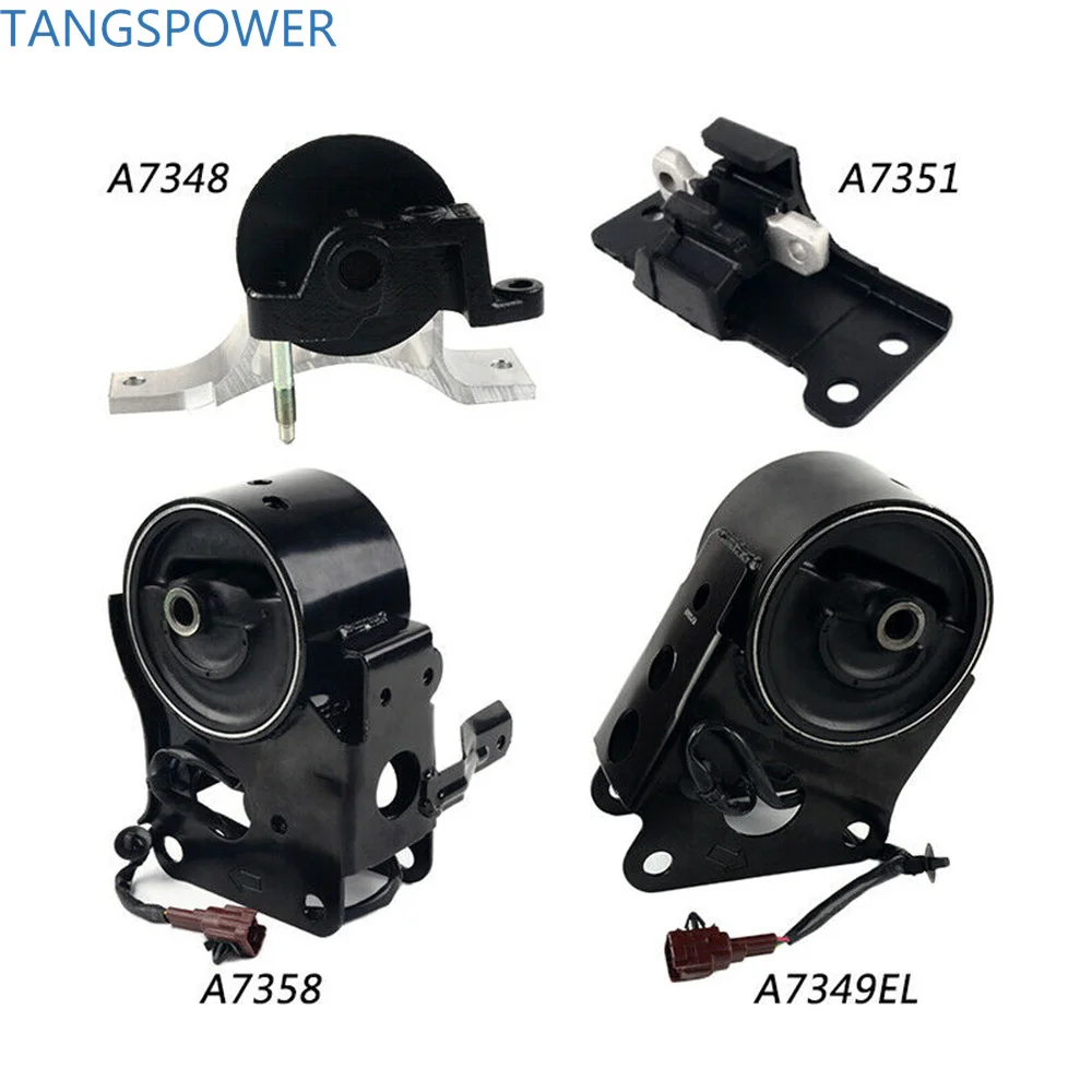 

ORIGINAL 11270-8J10A 4PCS A7348 A7351 A7358 A7349EL Motor Mounts & Trans Mount For 2004-2009 Nissan Altima Quest Maxima 3.5L