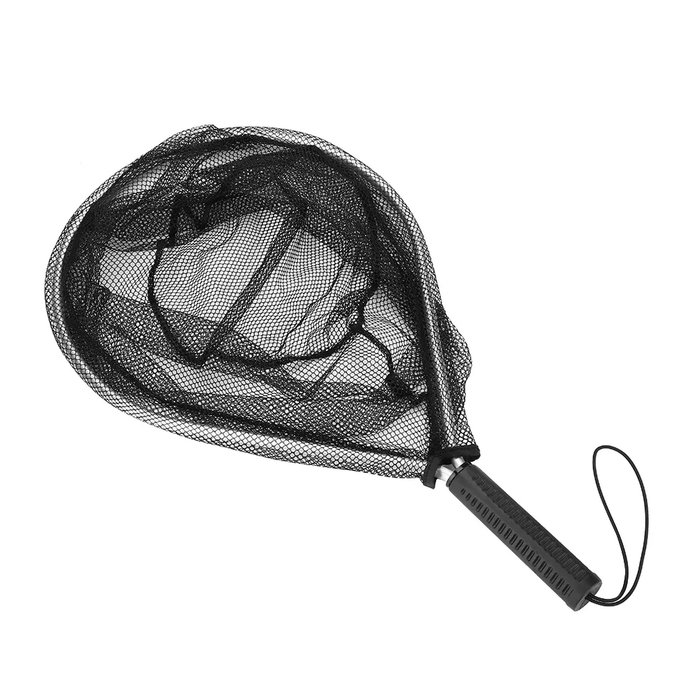 

Durable Fly Fishing Landing Net Mesh Aluminum Alloy Hoop with Comfortable Handle Accessory
