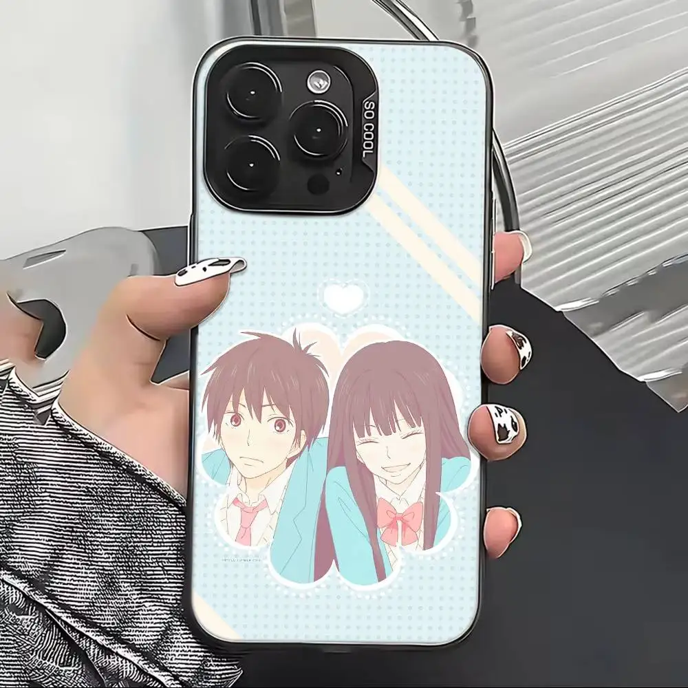 Фото Чехол для телефона K-Kimi Ni Todoke Comic Cute для iPhone 17, 16, 15, 14, 13, 12, 11 Plus, Pro Max, XS, цветной серебристый чехол-накладка №5