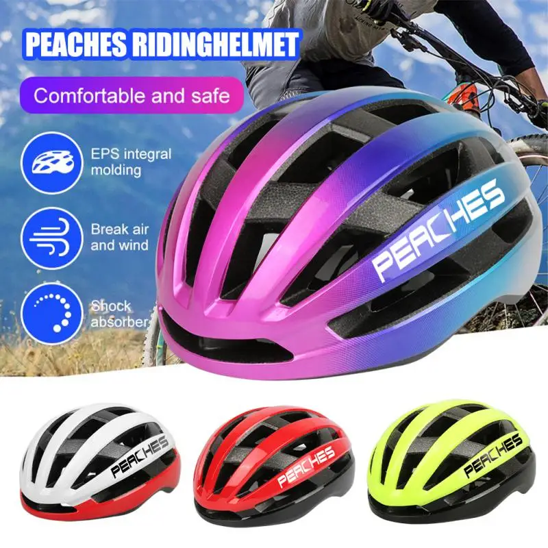 

PEACHES Helmet Cycling Unisex Professional Racing Bike Helmet Bicycle Headset Outdoor Sport Safe Cap Helmet Riding Equipment New