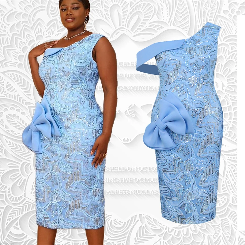 

Женское платье на одно плечо, с блестками и косым вырезом