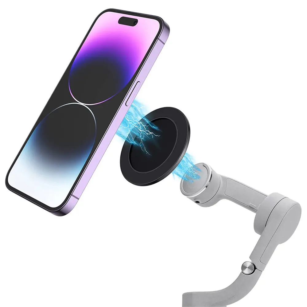

New Magnetic Ring Holder Phone Holder Clamp for Magsafe Iphone Android OM6 OM 5 OM 4 SE OM 4 Adapter and Osmo Gimbal Stabilizer
