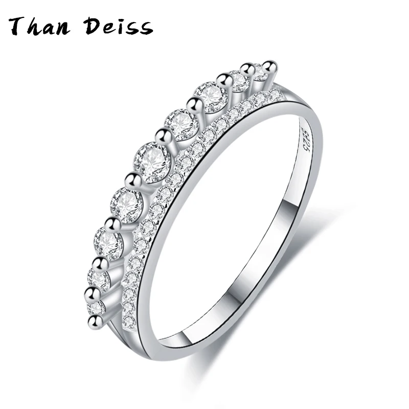 

S925 Sterling Silver Women's Ring Jewelry Personalized Wedding Ring With Zirconia Fashion Factory Direct Sales Wholesale