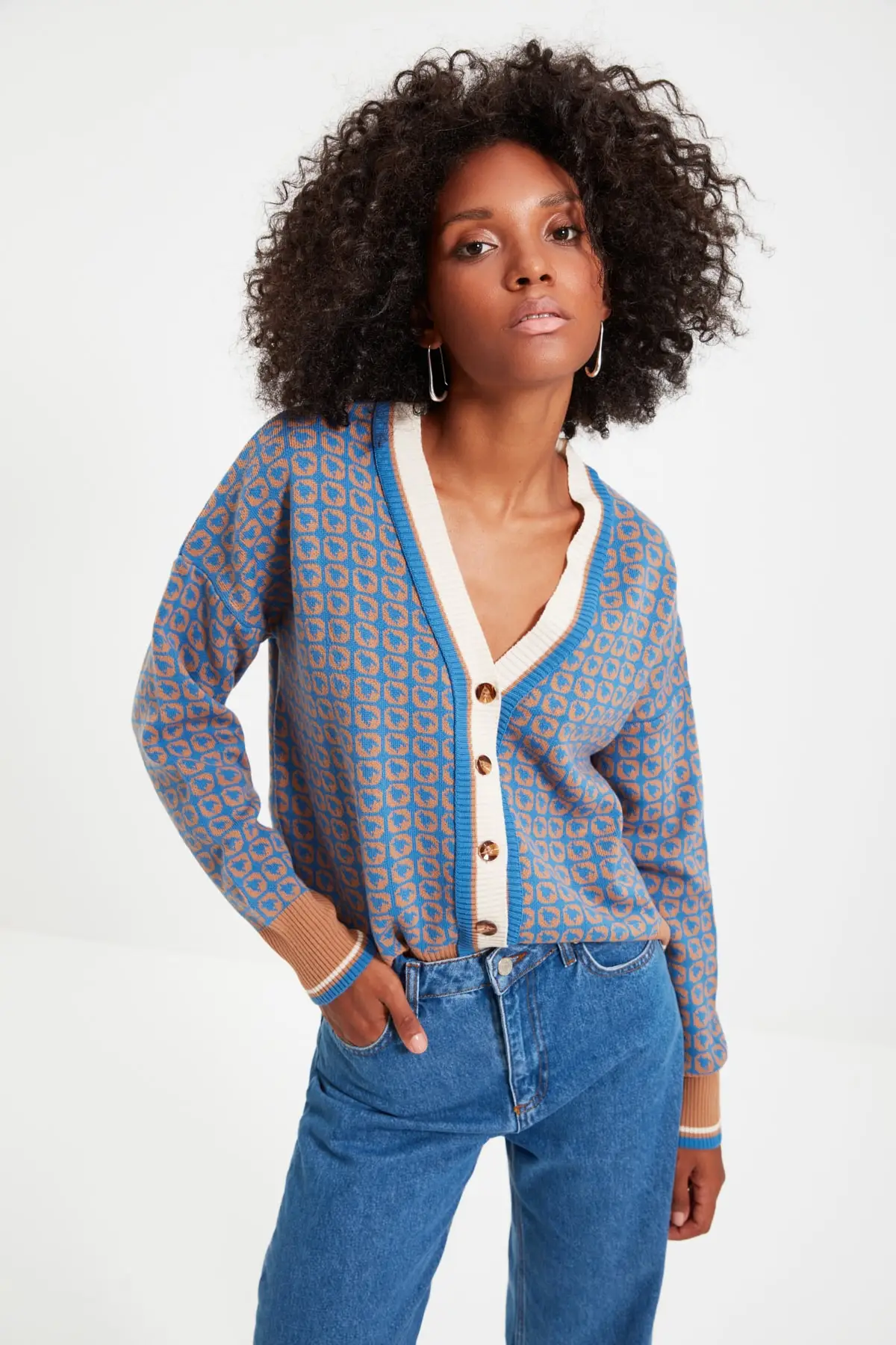 Жаккардовый кардиган TWOAW22HI0568 |