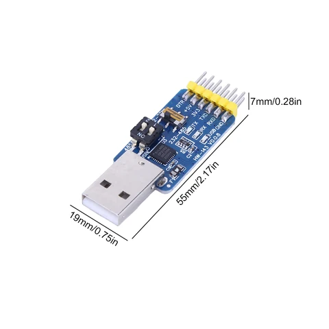CP2102 Модуль последовательной связи 6-в-1 USB-UART Многофункциональный USB-TTL/RS485/232 TTL-RS232/485 232–485 для Arduino
