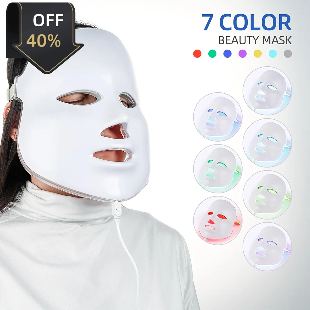 

2022 New 7-color LED Mask Skin Care And Beauty Instrument Photon Therapy Skin Rejuvenation Facial Instrument Acne And Freckles