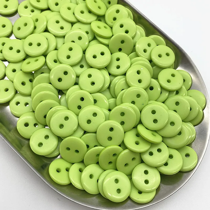 50 шт. 11 5 мм цвета двойные глазки пуговицы для хлеба круглые шитья из смолы