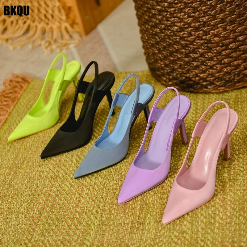 

Women Pointed Toed Sandals 2022 Summer Woman Sexy Thin High Heels Women's Party Elegant Pumps Female Outdoor New Shoes Plus Size