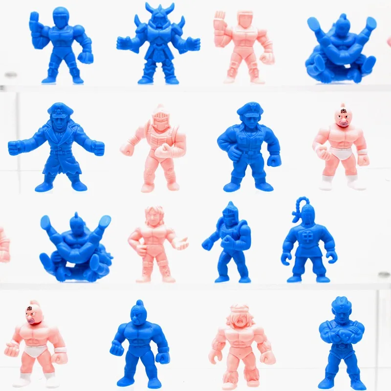 Фото Натуральные капсульные игрушки Kinnikuman, розовый, синий, синусоидальный мясник, полный Супермен, патриархи, украшения, гашапон №1