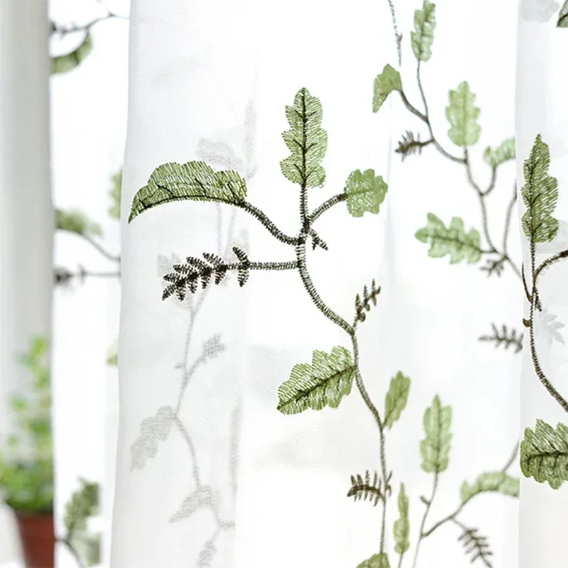 

Шторы из полиэстера и хлопка AiFish, синие, прозрачные