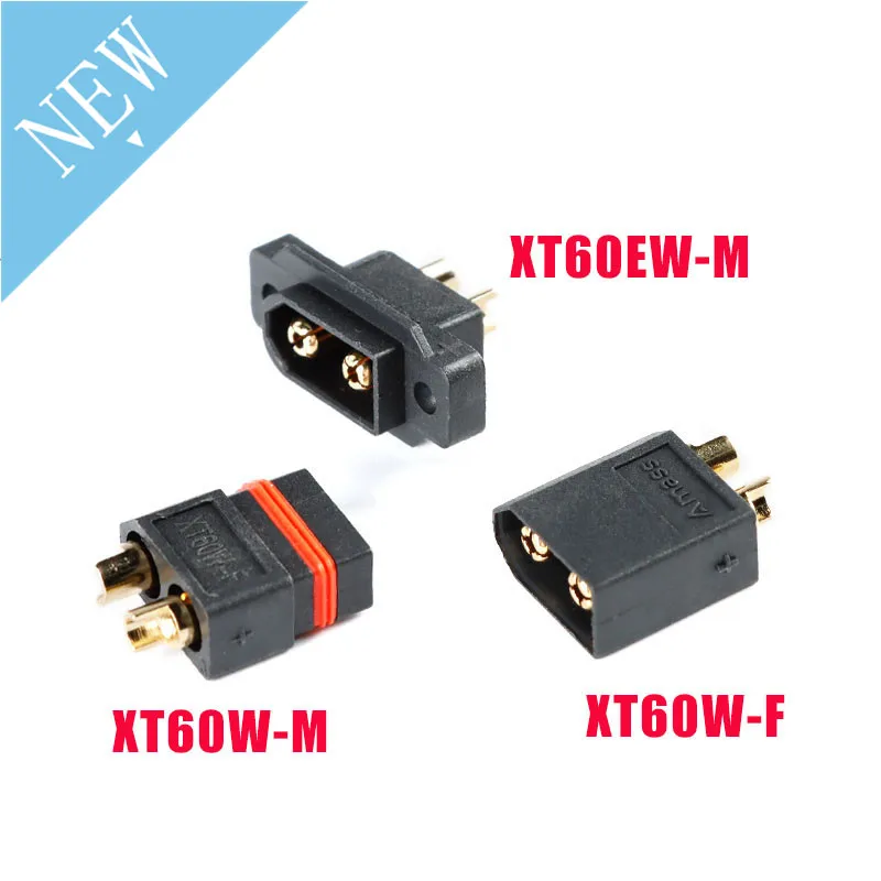 5 шт., водонепроницаемый штекер AMASS, фиксированный штекер XT60w 3,5 мм, Позолоченный разъем, DIY для радиоуправляемого фотоаппарата, FPV гоночного дрона