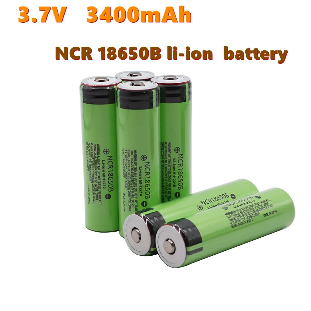 

Ncr18650b Batterie 3,7 v 3400mah 18650 Lithium-akku Für Panasonic Taschenlampe Batterie + Wies Bateria