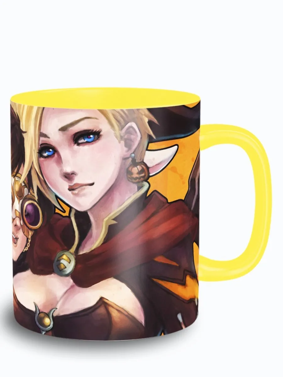 Кружка желтая видеоигры овервотч overwatch - 2782 |