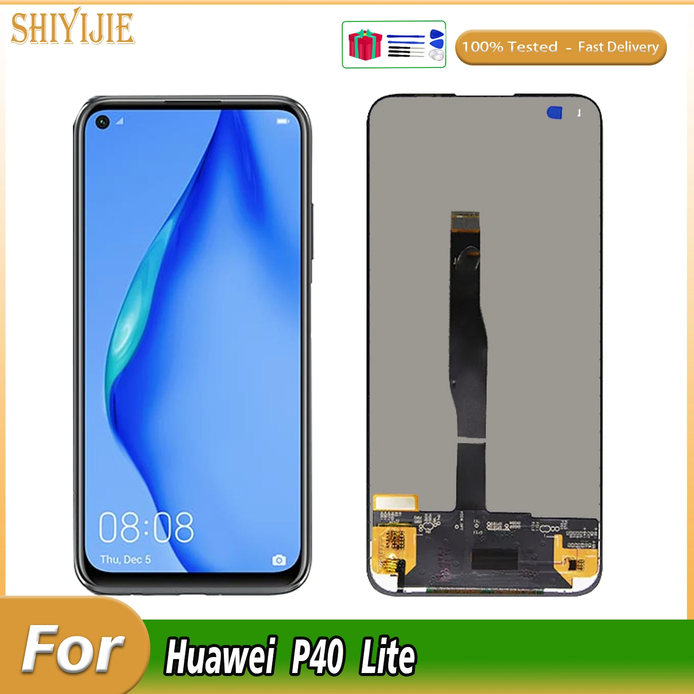 

6.4" Original For Huawei P40 Lite JNY-LX1 LCD Display Touch Screen Replacement For Nova 7i JNY-LX2 P 40 Lite Lcd Screen Display