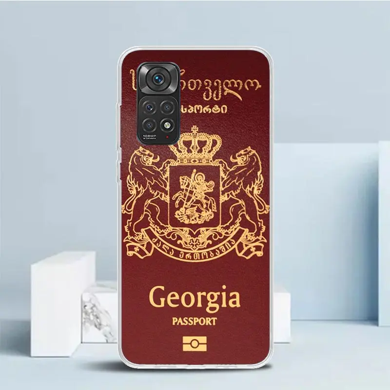 Чехол для телефона с флагом Джорджии Xiaomi Redmi Note 13 12S 12 11S 11 11T 11E Pro Plus 10S 10 9S 9 8T 8 7 +