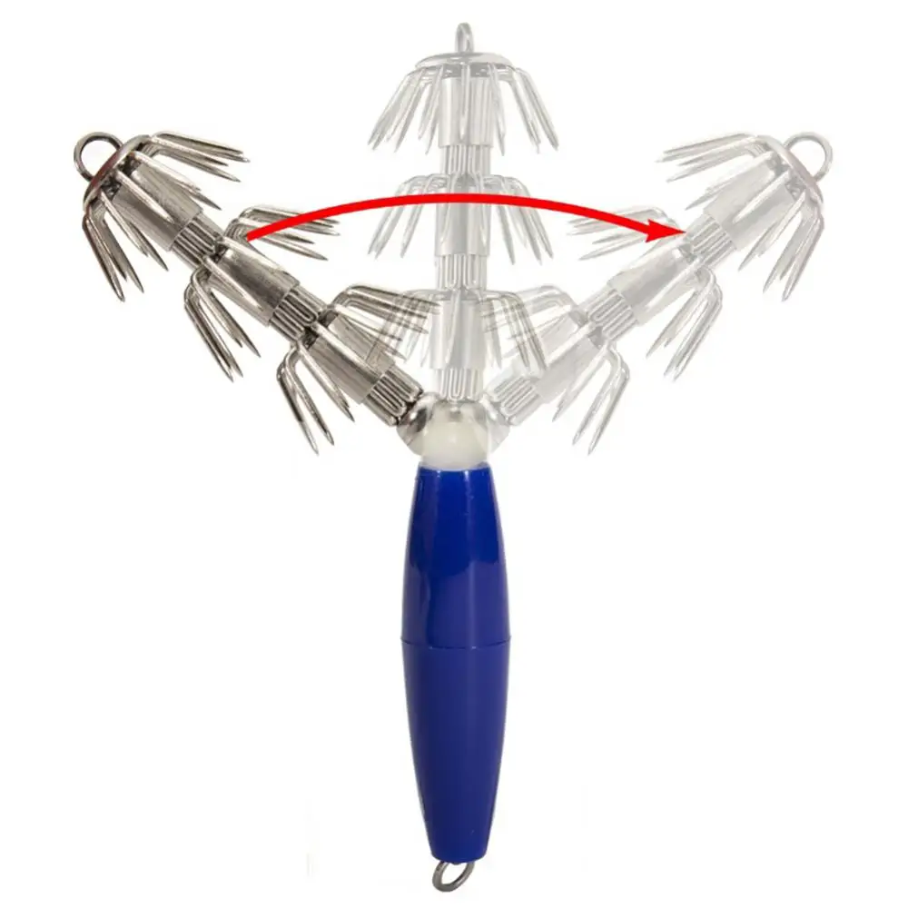 

Boat Fishing Trolling Three-layer Blow Tube Hook Wooden Shrimp Hook Multi-claw Octopus Mullet Fishing Umbrella Hook Fishhooks