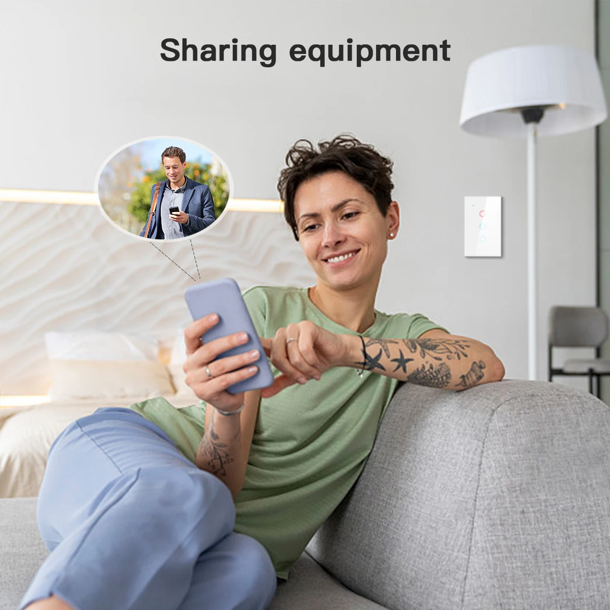 Умный светильник ель Apple Homekit сенсорный настенный выключатель с Wi-Fi управлением -