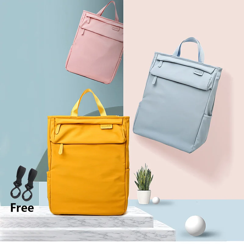 

Fashion Diaper Bags Waterproof Backpack Travel Stroller Bag Large Capacity Maternity for Mom Baby Care Nappy Bag with the Hooks