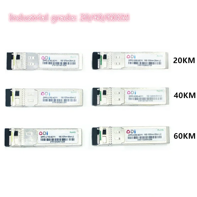 SFP 10G LC 20/40/60 км 1270 нм/1330 нм одноволоконный оптический модуль трансивер